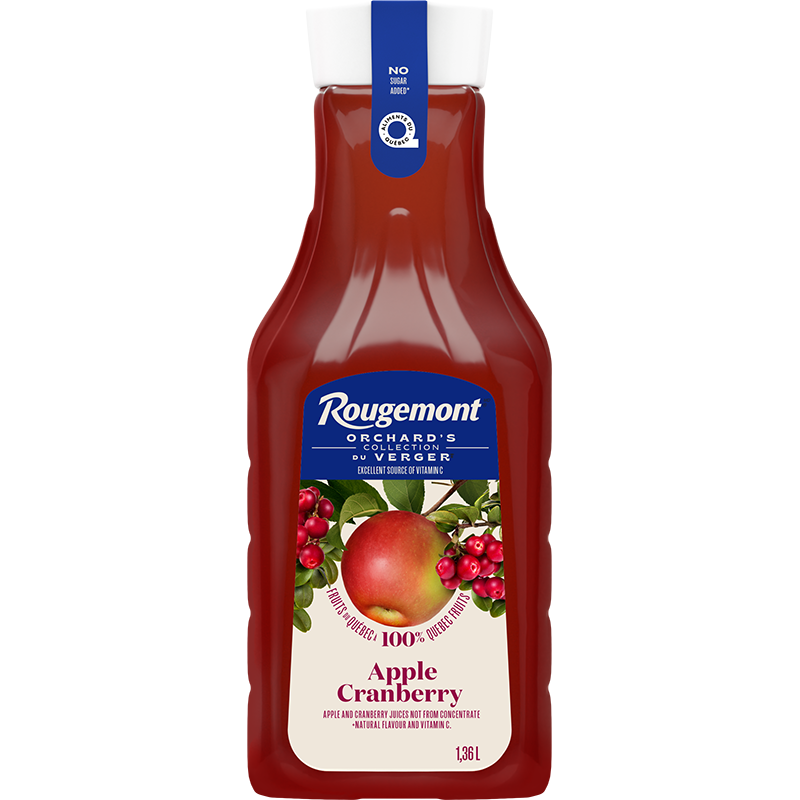 ROUGEMONT                      APPLE CRANBERRY JUICE NOT FROM CONCENTRATE Plastic PET 1.36L